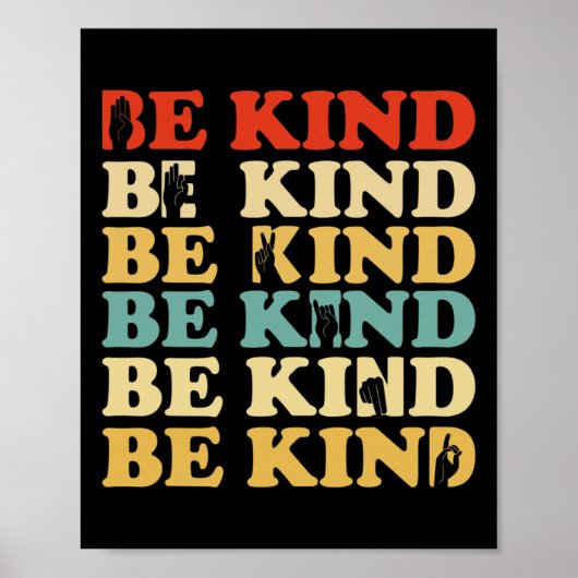 耳が聞こえない認識度懸命Asl Sign La ポスター (正面)