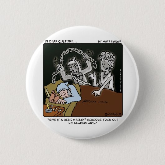 耳が聞こえないScrooge 缶バッジ (正面)