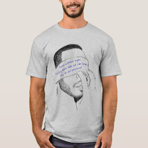 耳が聞こえな盲目の認識度 Tシャツ