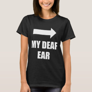耳が聞こ離れえる認識度 Tシャツ