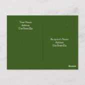 耳が飛び出すかわいいおもしろい犬の写真 ポストカード (裏面)