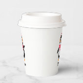 耳すてきマフ付きスカーフのクリスマスペンギン 紙コップ (右)