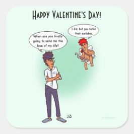 耳たぶの角シール スクエアシール