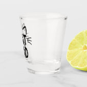 耳とヒゲのある猫パパ ショットグラス (右)