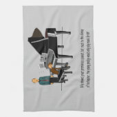 耳による音楽を遊ぶこと キッチンタオル (縦)