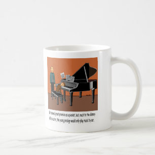 耳による音楽を遊ぶこと コーヒーマグカップ