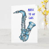 耳に届く音楽「21」 カード (黄色い花)