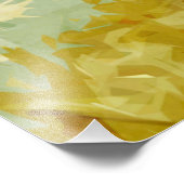 耳のラベル抽象芸術印象派のアンゴラヤギ フォトプリント            (角)