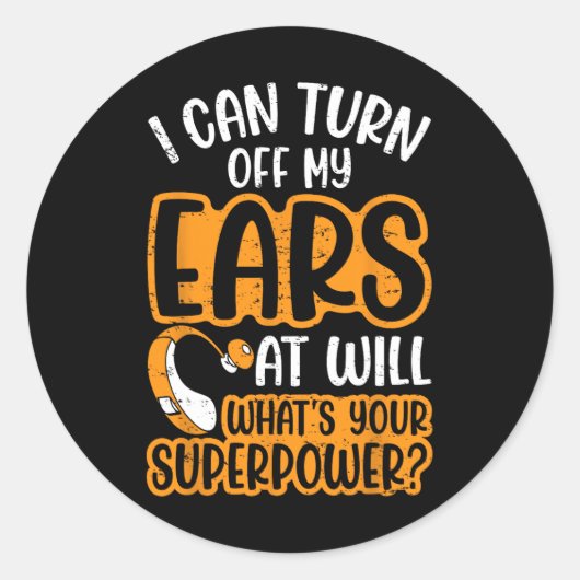 耳の不自由な蝸牛移植をオフにできる懸命 ラウンドシール (正面)