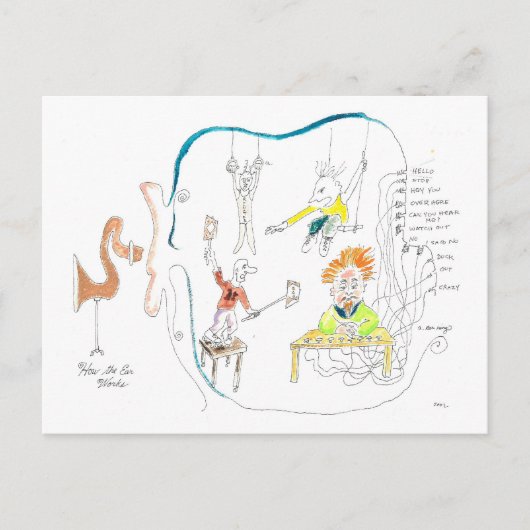 耳の機能 ポストカード (正面)