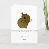 耳の短い考えバニー君の… |あいさつc カード (裏面)