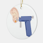 耳の穿孔 セラミックオーナメント (左)