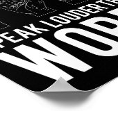 耳の話聞こえない言葉よりも大きな眉 ポスター (角)