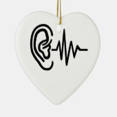 耳の頻度 セラミックオーナメント (右)