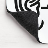 耳の頻度 マウスパッド (コーナー)