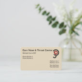 耳の鼻および喉の医者 名刺 (スタンド正面)