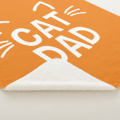 耳やひげのある猫パパ シェルパブランケット (3/4)