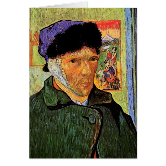 耳を包帯で巻いた自画像(みみをほうだいでまいたじがぞう、英: Self-portrait with (正面)