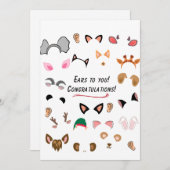 耳を貸せ 招待状 (正面/裏面)