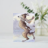 耳を風が吹き抜けるのを楽しんだ ポストカード (スタンド正面)