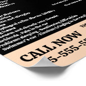 耳デザイン、耳鼻咽喉科 耳鼻咽喉科 クリニック ポスター (角)