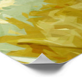 耳ラベル抽象芸術印象派 ポスター (角)