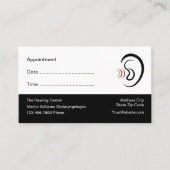耳医聴覚アポイントメントアラーム 予約カード (正面)