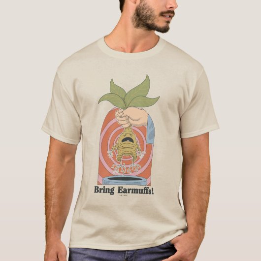 "耳当てを持ってきて!" 叫ぶマンドレイク グラフィック Tシャツ (正面)