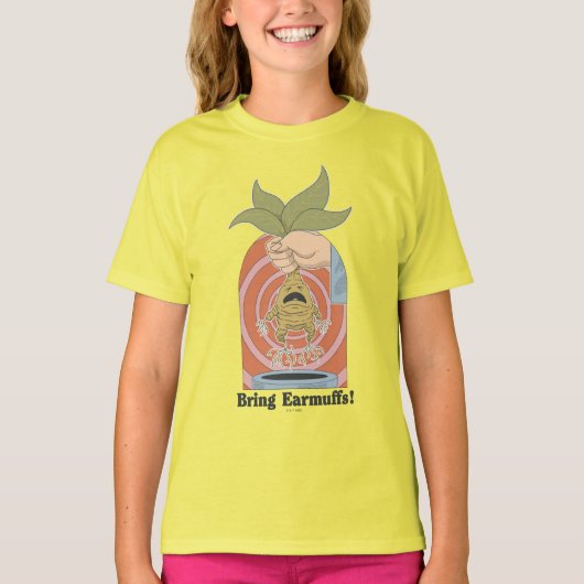 "耳当てを持ってきて!" 叫ぶマンドレイク グラフィック Tシャツ (正面)