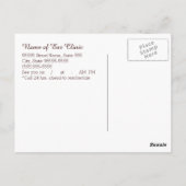 耳検査耳鼻咽喉科アポイントメント催促 ポストカード (裏面)