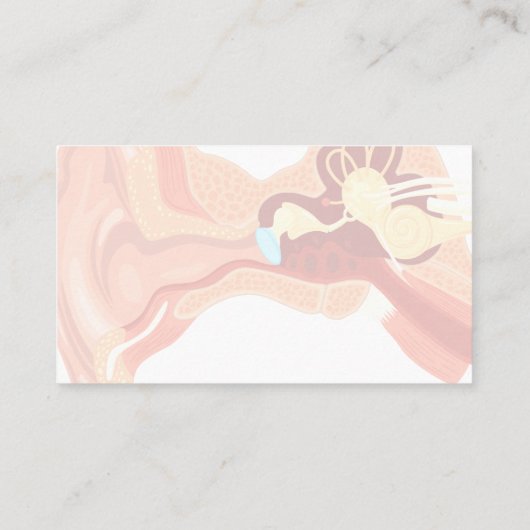 耳科医・耳鼻咽喉科医の名刺 名刺 (裏面)