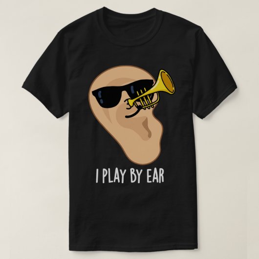 耳遊音おもしろい楽 Tシャツ (デザイン正面)