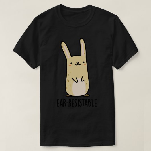 耳障りのかわいいバニーラビットパン Tシャツ (デザイン正面)
