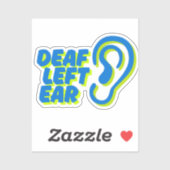 耳離れ白の背景 シール (シート)