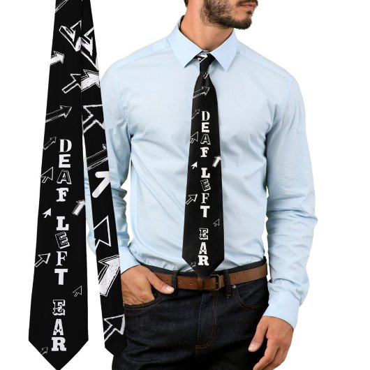 耳離れ耳懸命難聴タイ ネクタイ