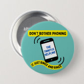 耳鳴りジョークのピンバッジ聴覚障害認識度 缶バッジ (正面&裏面)