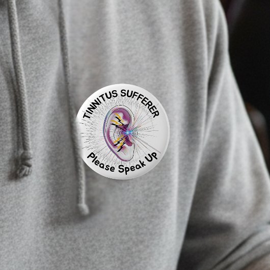 耳鳴り患者さん 発言してください 聞こえの状態について 缶バッジ