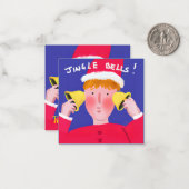 耳鳴り無料クリスマスジンルベル聴聞会 ノートカード (正面/裏面インサイチュ)