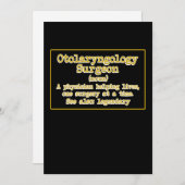 耳鼻咽喉科外科医療医の診察 サンキューカード (正面/裏面)