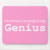 耳鼻咽喉科学の天才ギフト マウスパッド (正面)