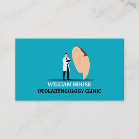 耳鼻咽喉科耳鼻咽喉科診療所 名刺 (正面)