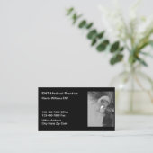 耳鼻咽頭耳炎ENT医師名刺 名刺 (スタンド正面)