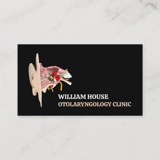 耳鼻科デザイン耳鼻咽喉科クリニック 名刺 (正面)