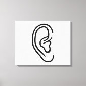 耳 キャンバスプリント (正面)