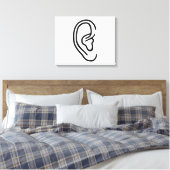 耳 キャンバスプリント (インサイチュ (寝室))