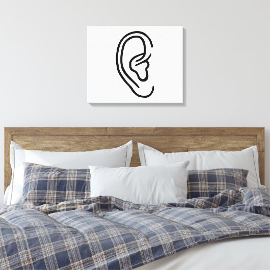 耳 キャンバスプリント (インサイチュ (寝室))