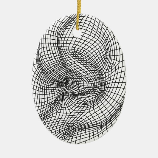 耳 セラミックオーナメント (正面)