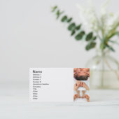 耳、手および足のリフレクソロジー 名刺 (スタンド正面)