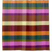 耽溺なあたたかいチェック柄 DGRWP シャワーカーテン (正面)