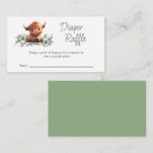 聖い牛おむつラッフルエンクロージャカード エンクロージャーカード (正面/裏面)